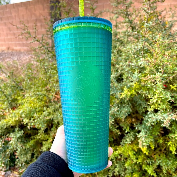 Starbucks Green Grid Tumbler 💚 Starbucks Mountain Dew Venti Tumbler cup - Picture 2 of 6
